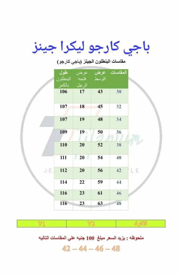 ⁦بنطلون كارجو جبنز أزرق غامق⁩ - الصورة ⁦4⁩