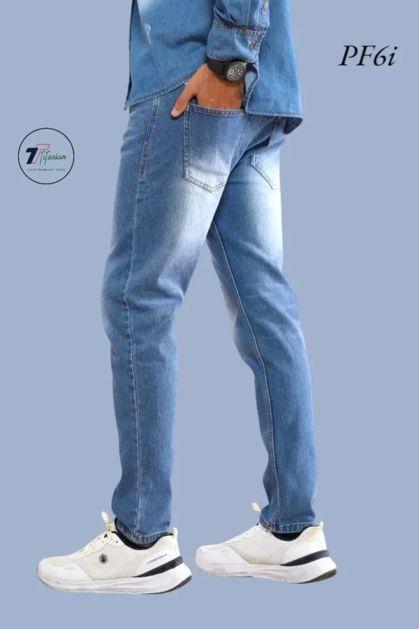 ⁦جينز بنطلون بلو مخربش⁩ - الصورة ⁦3⁩
