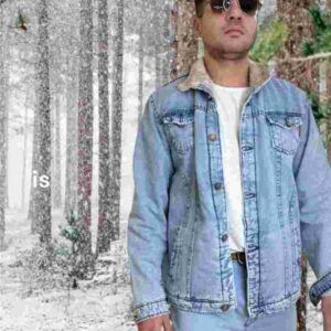 جاكيت جينز تلجي مبطن فرو من Titanium – قطن 100%، دفء فاخر وأناقة شتوية شامخة.